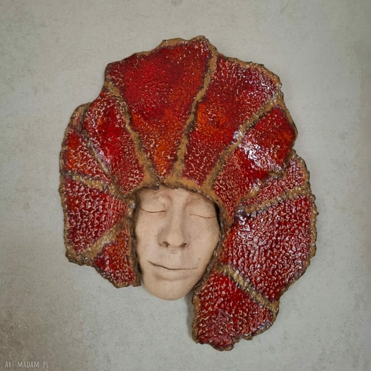 Maska ceramiczna - Ognista