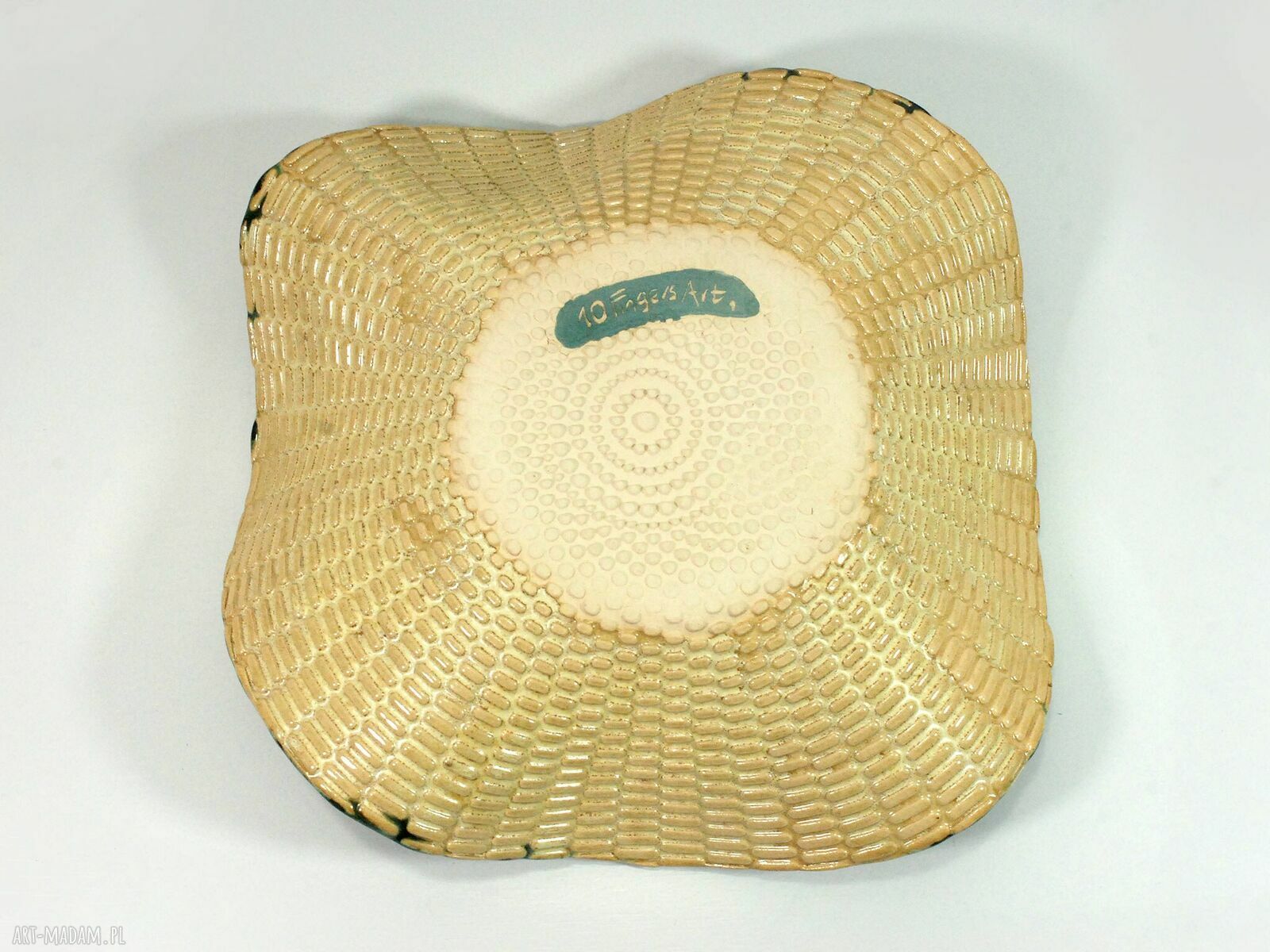 Ceramiczna misa dekoracyjna kwiat - na owoce i biżuterię