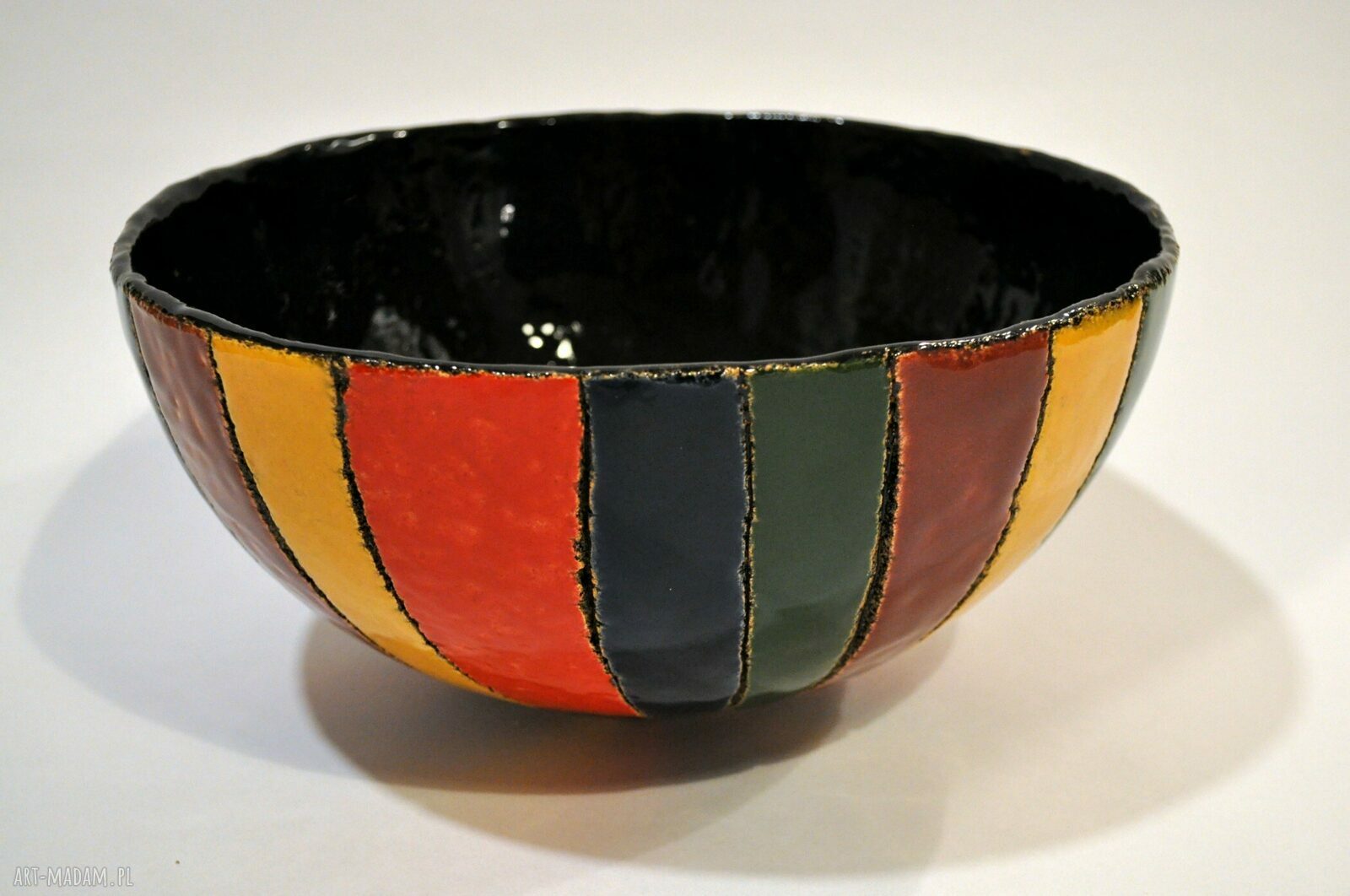 Misa ceramiczna pasiasta