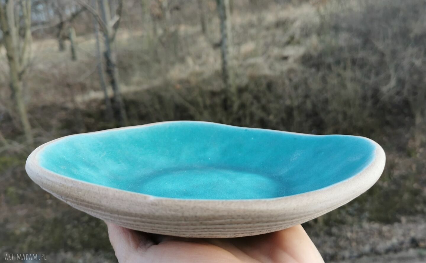 Ceramiczna misa/talerz c165 - prezent na owoce i domowe słodkości