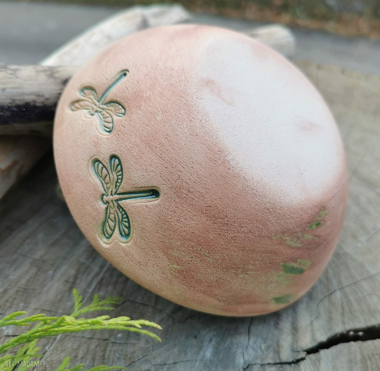 Ceramiczna miseczka z ważkami na przekąski (c380)