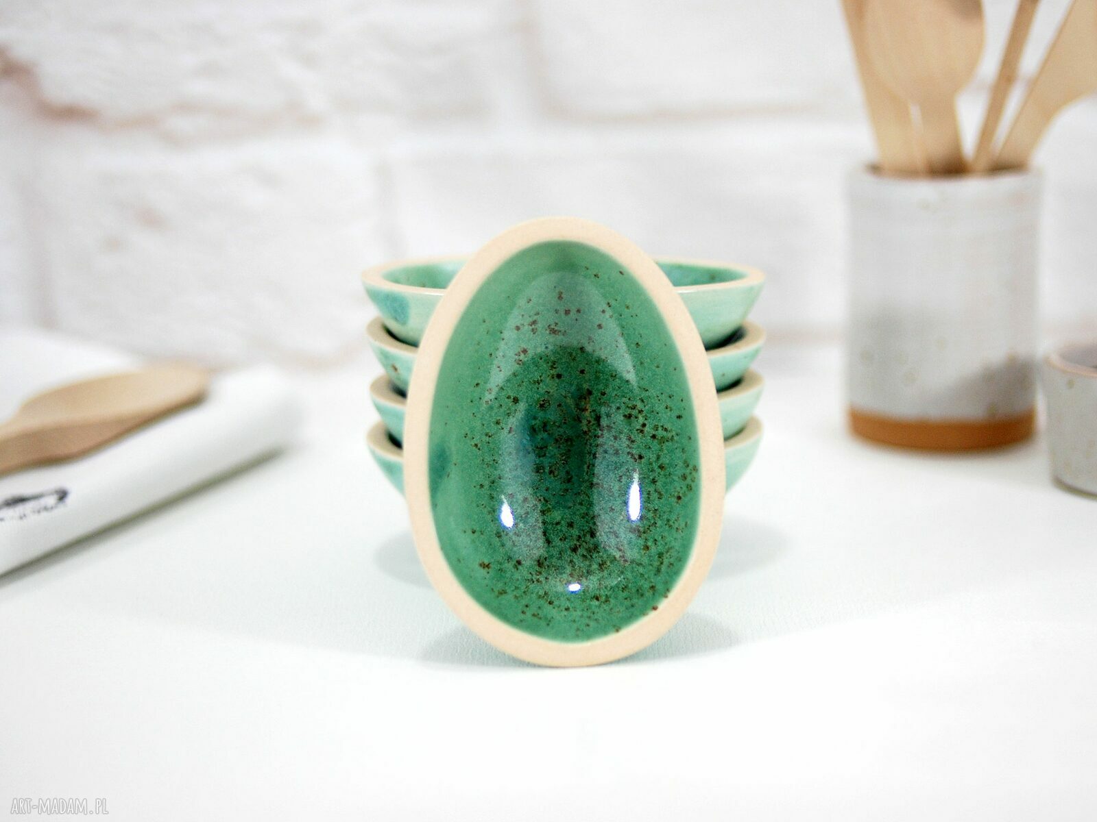 Ceramiczna miseczka jajecznik - na jajka, sosy, przyprawy