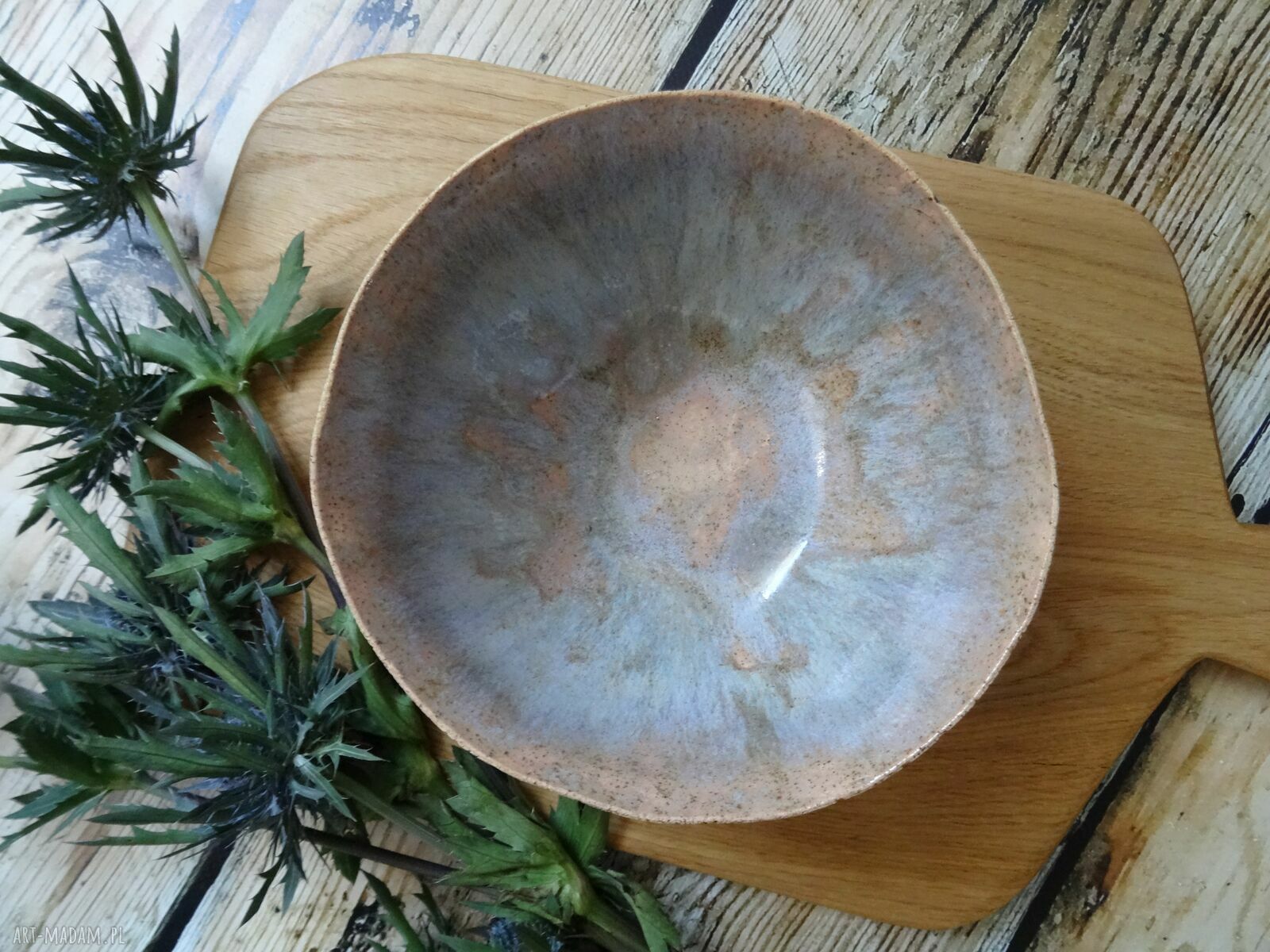 Dekoracyjna ceramiczna miseczka handmade w pastelach