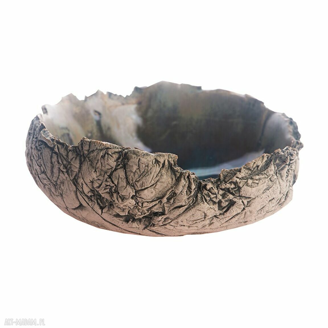 Miseczka ceramiczna handmade - jasna glina, szkliwo bezpieczne dla żywności