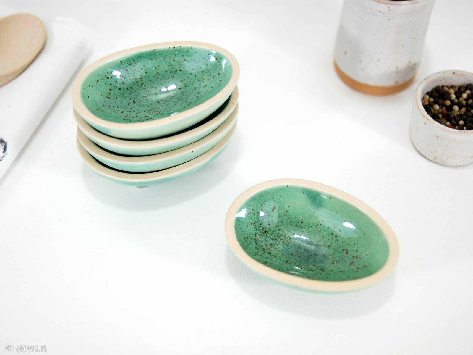 Ceramiczna miseczka jajecznik - na jajka, sosy, przyprawy