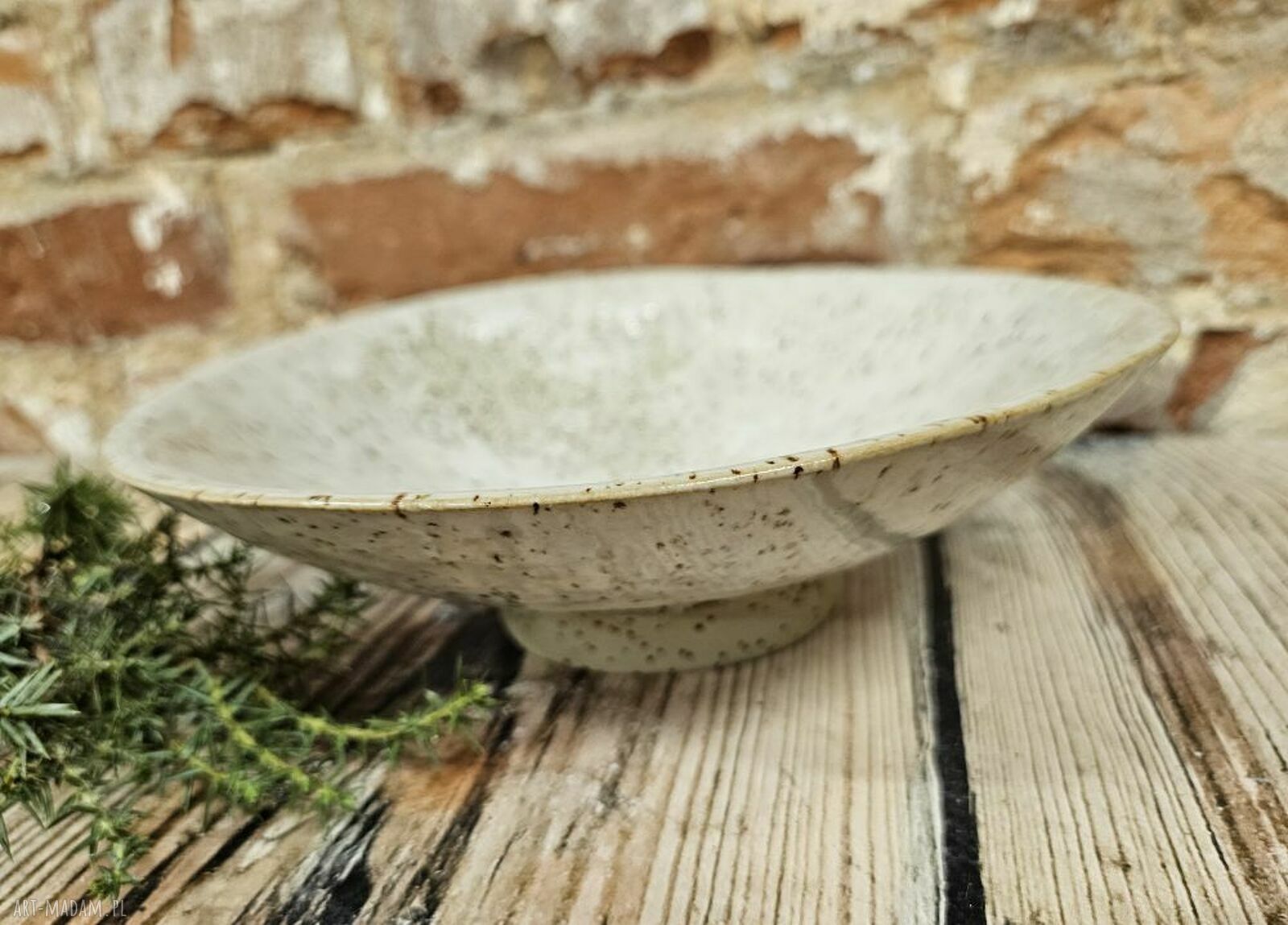 Ręcznie robiona ceramiczna miska świąteczna z magnesem na Boże Narodzenie