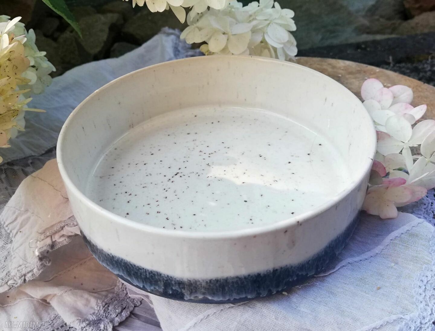 Ceramiczna miska loft - świecznik i podstawka na palo santo