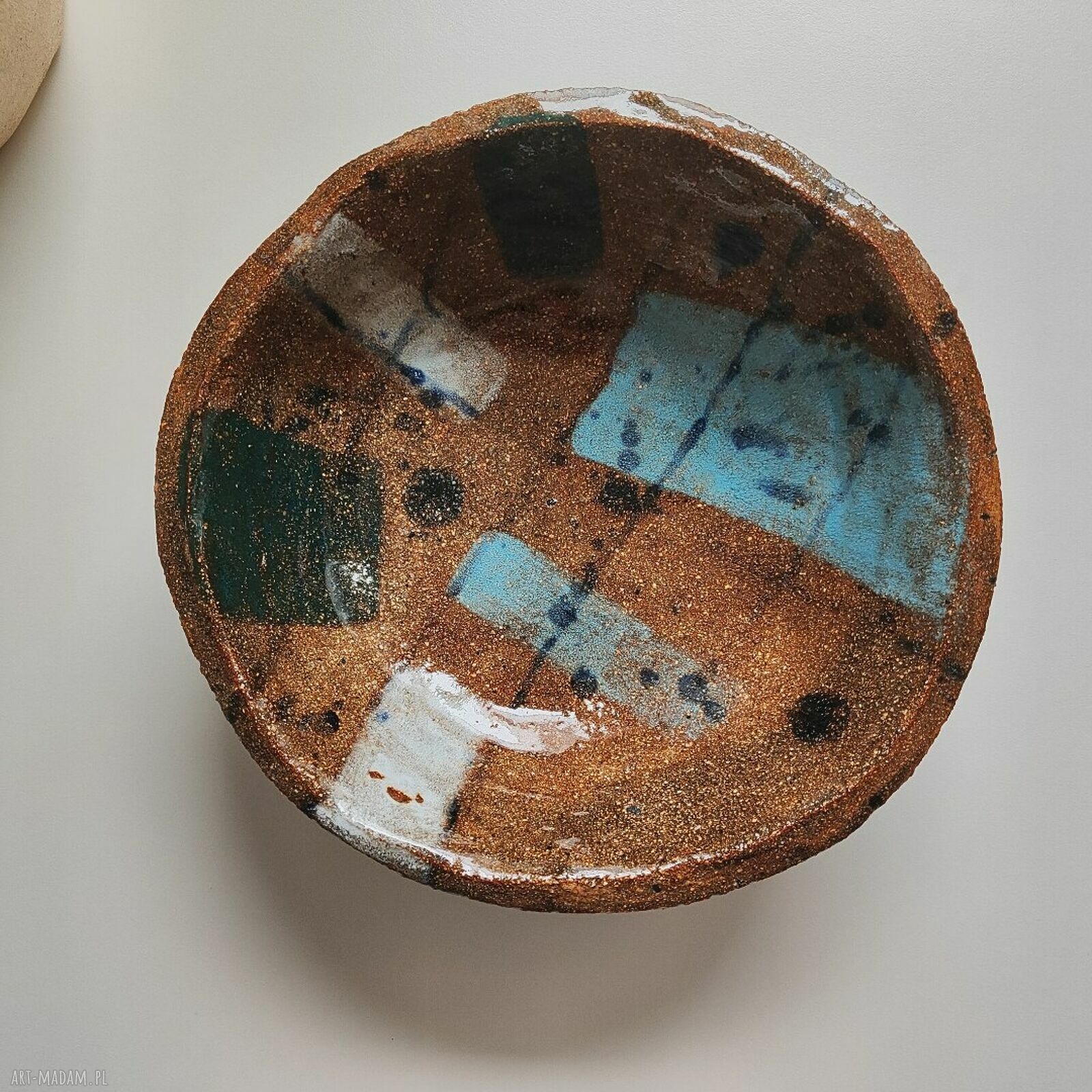 Miska ceramiczna ciężka i surowa - duży rozmiar, idealna na prezent