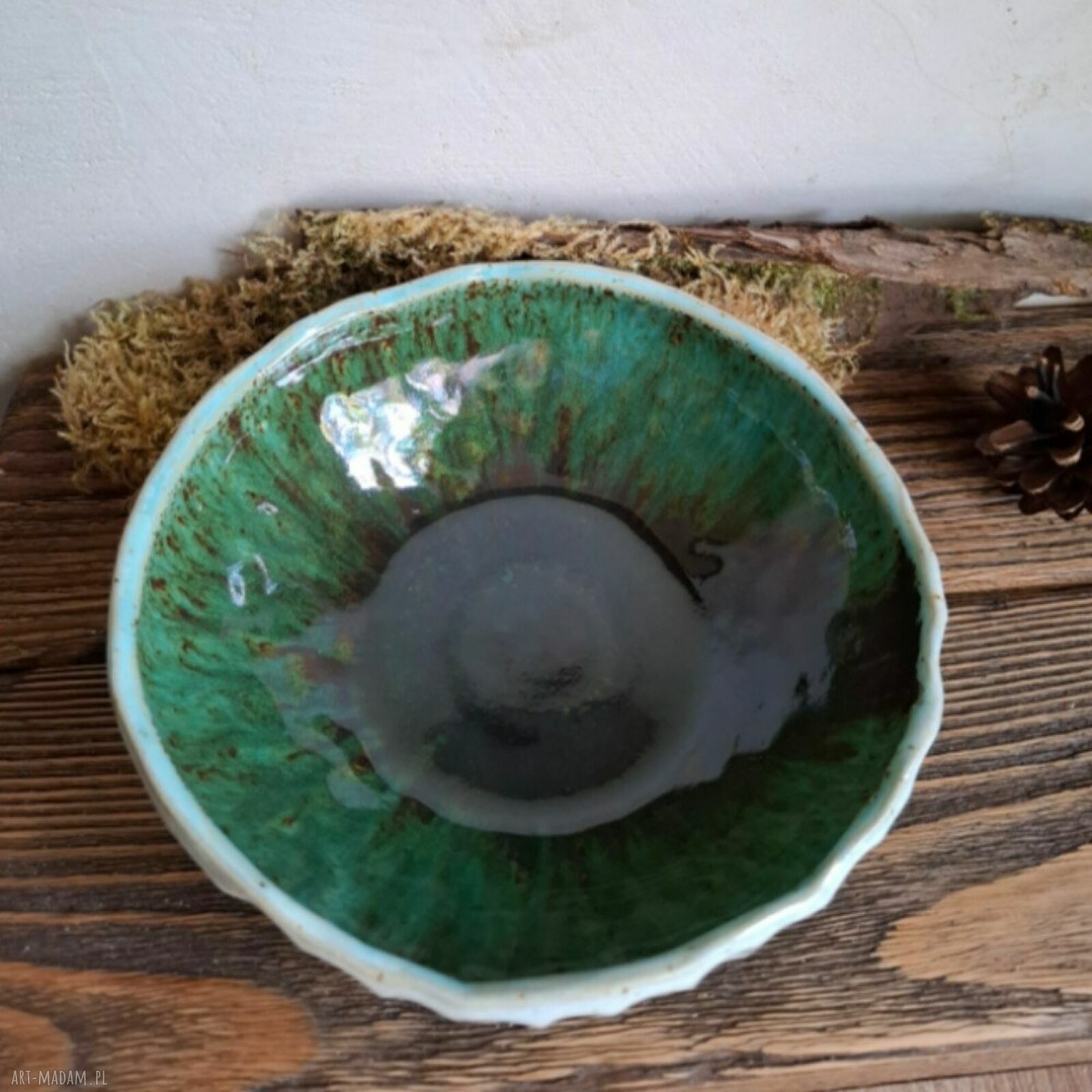 Miska ceramiczna Muszla - ręcznie lepiona ceramika handmade