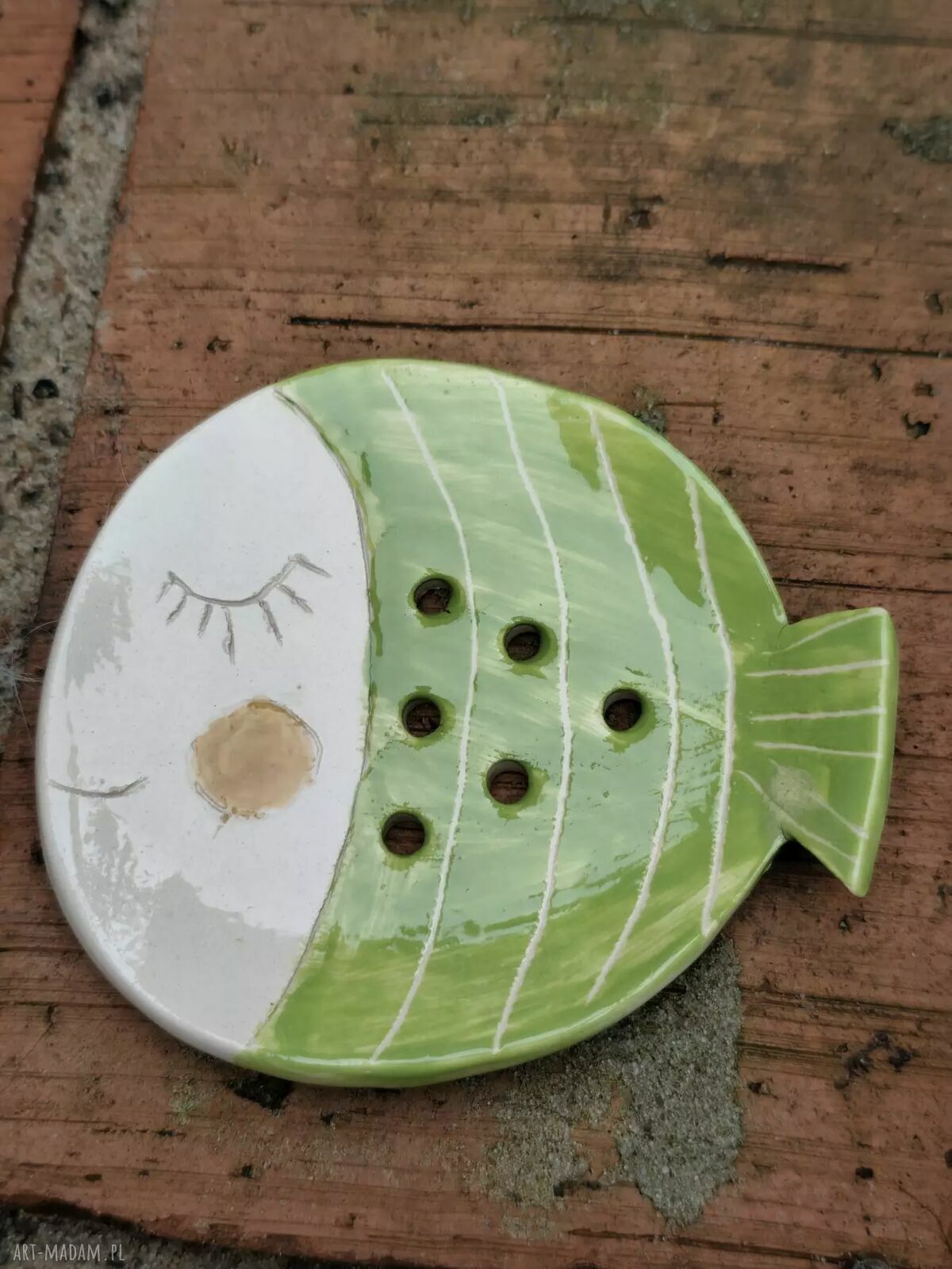 Ceramiczna mydelniczka w kształcie rybki - Morskie Piękności
