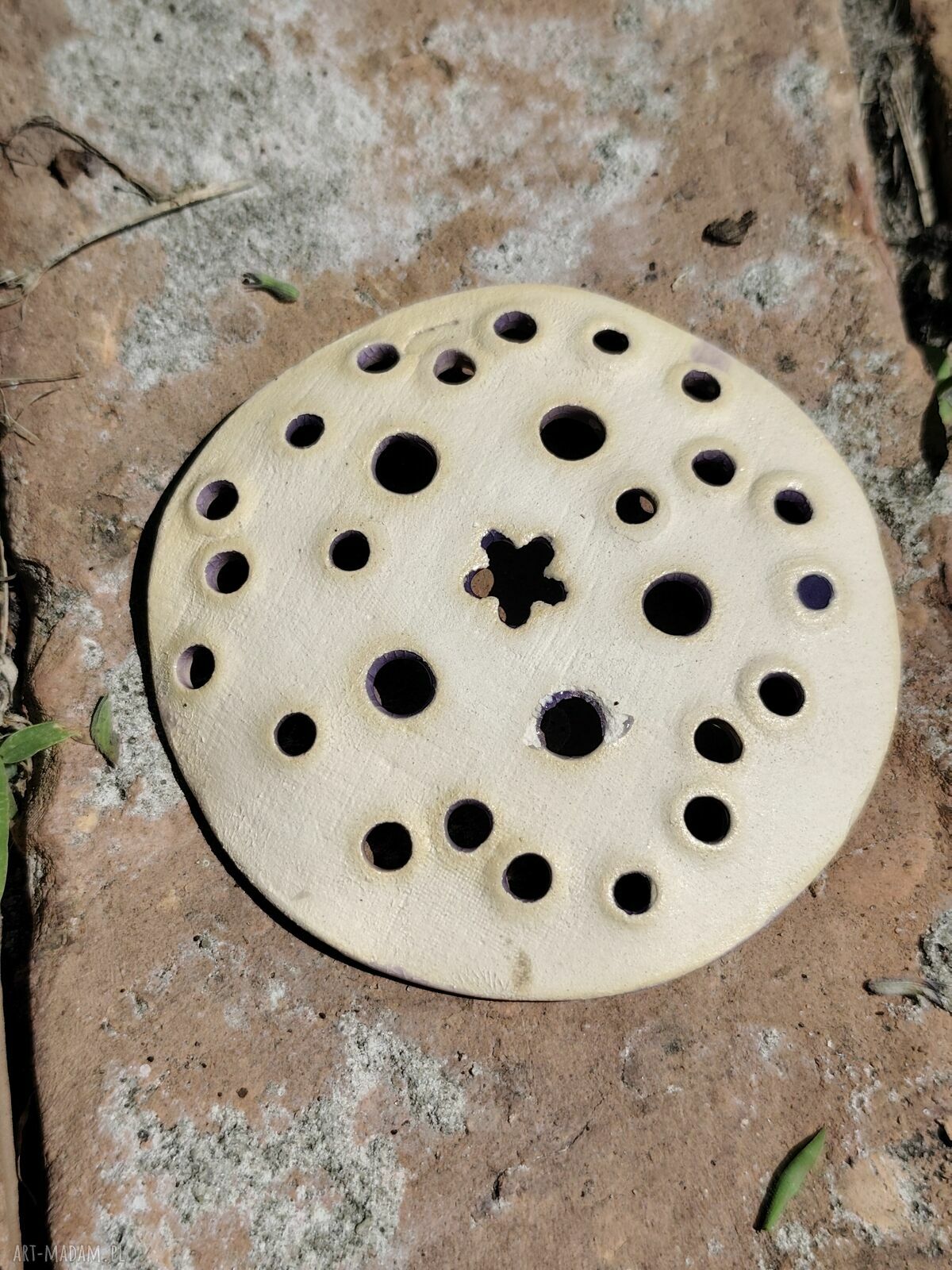 Ręcznie robiona mydelniczka ceramiczna Wolna Chwila