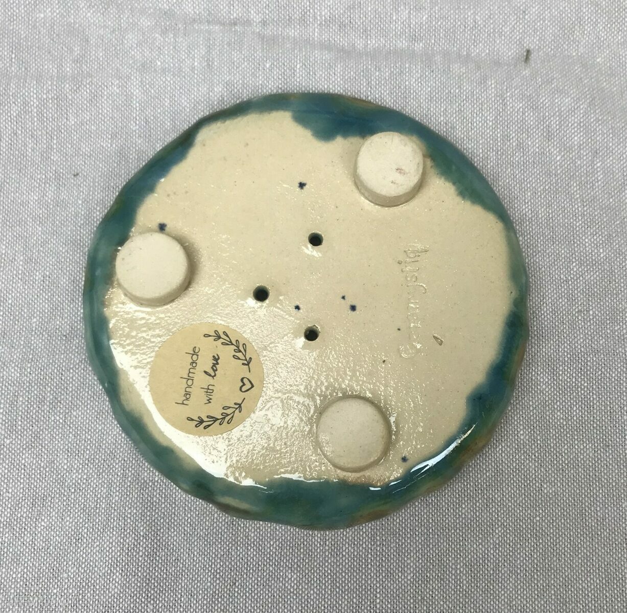Ceramiczna mydelniczka ręcznie robiona “Brzask”