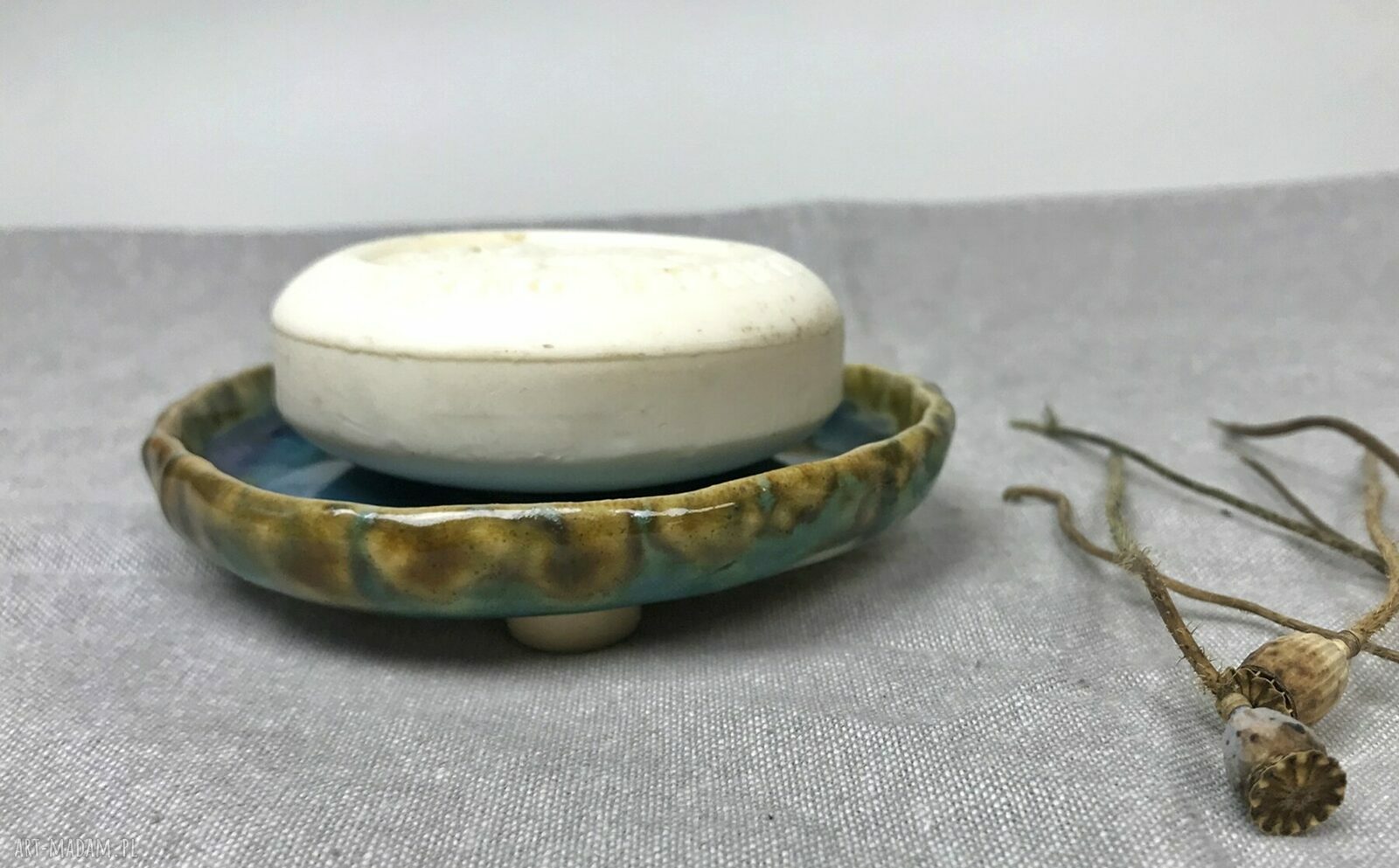 Ceramiczna mydelniczka ręcznie robiona “Brzask”