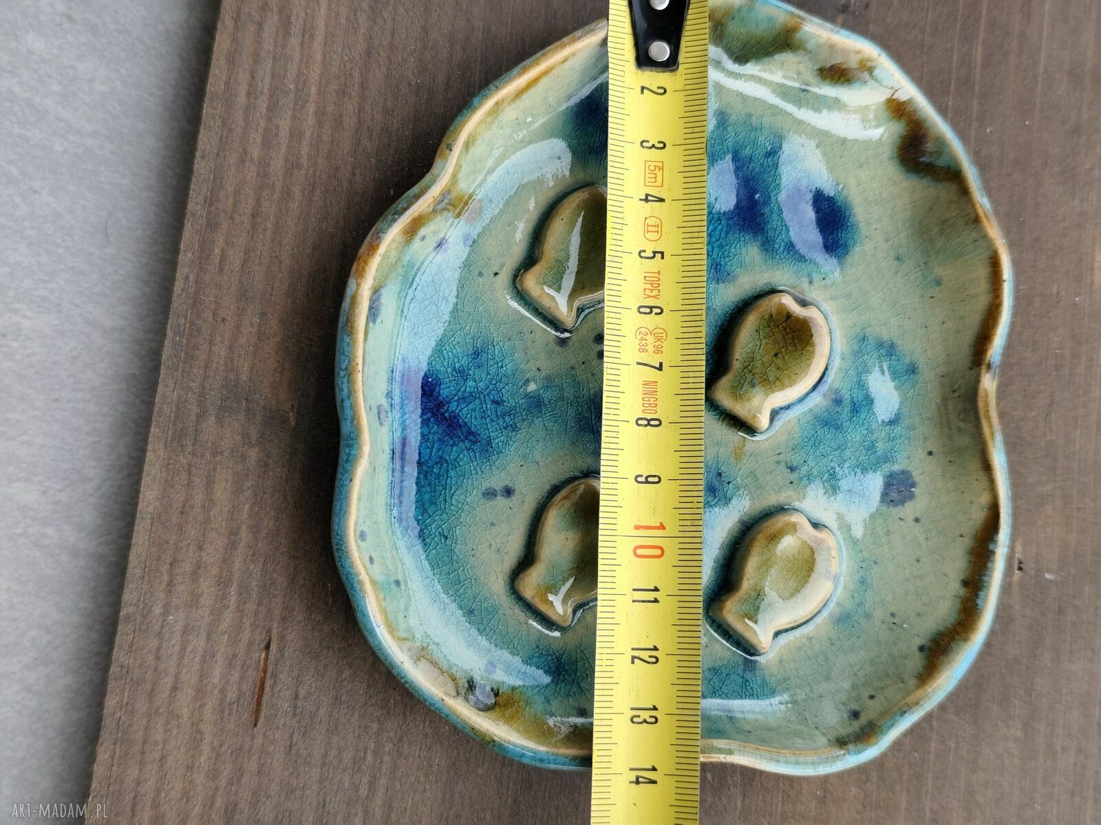 Mydelniczka ceramiczna - ręcznie wykonana do łazienki (Wolna Chwila)