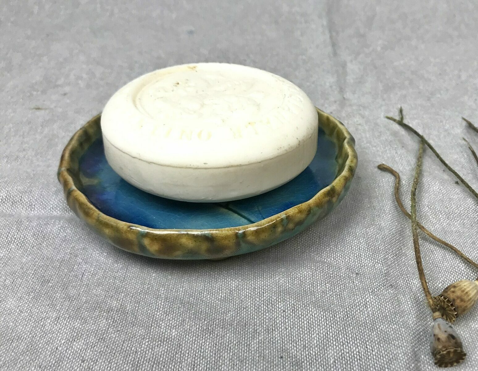 Ceramiczna mydelniczka ręcznie robiona “Brzask”