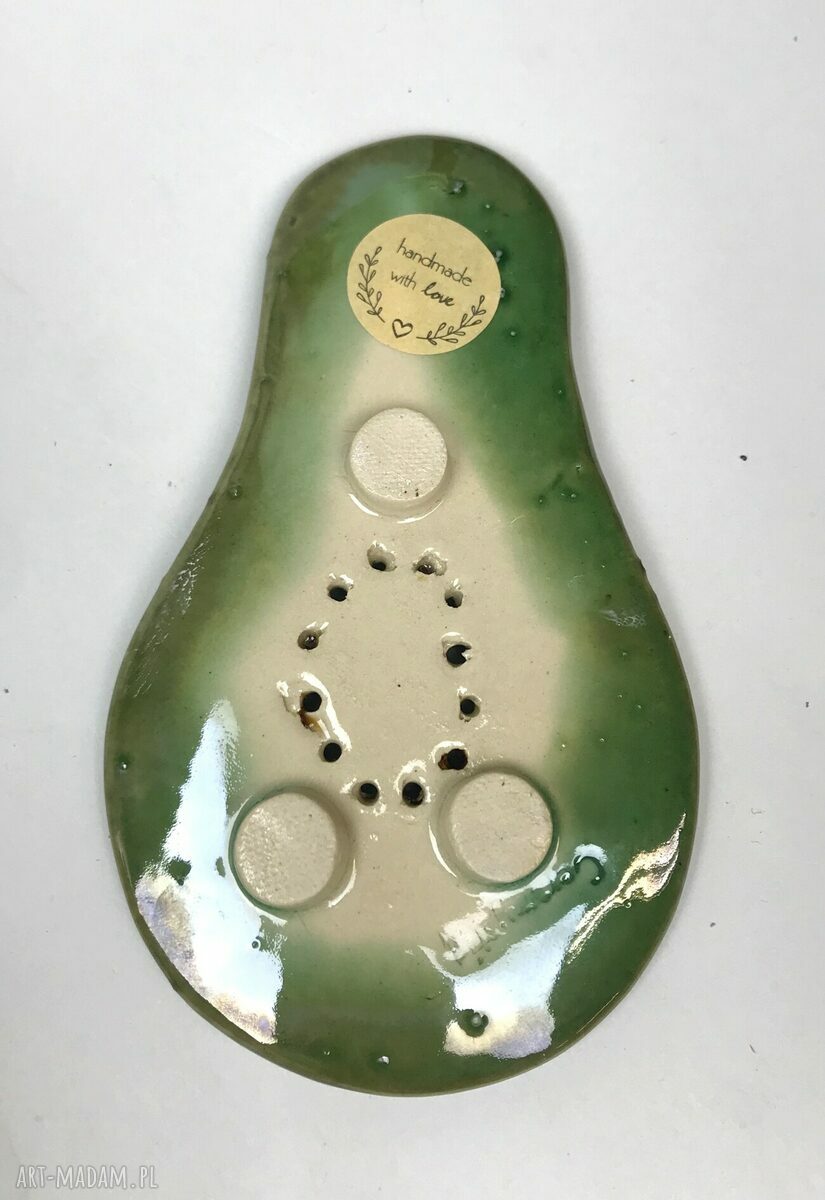 Mydelniczka ceramiczna ręcznie robiona AVOCADO