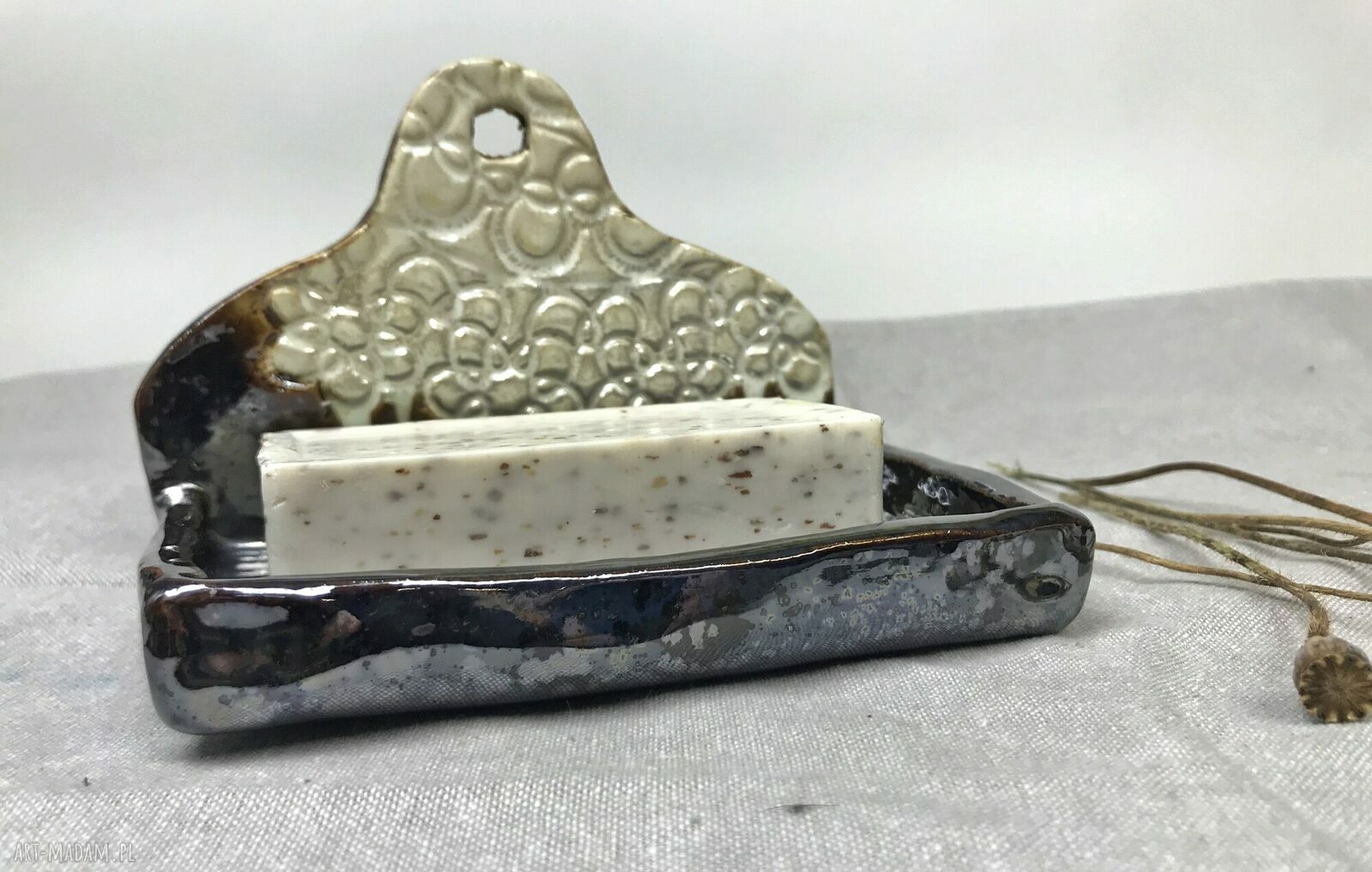 Ceramiczna mydelniczka „Stare lustro”