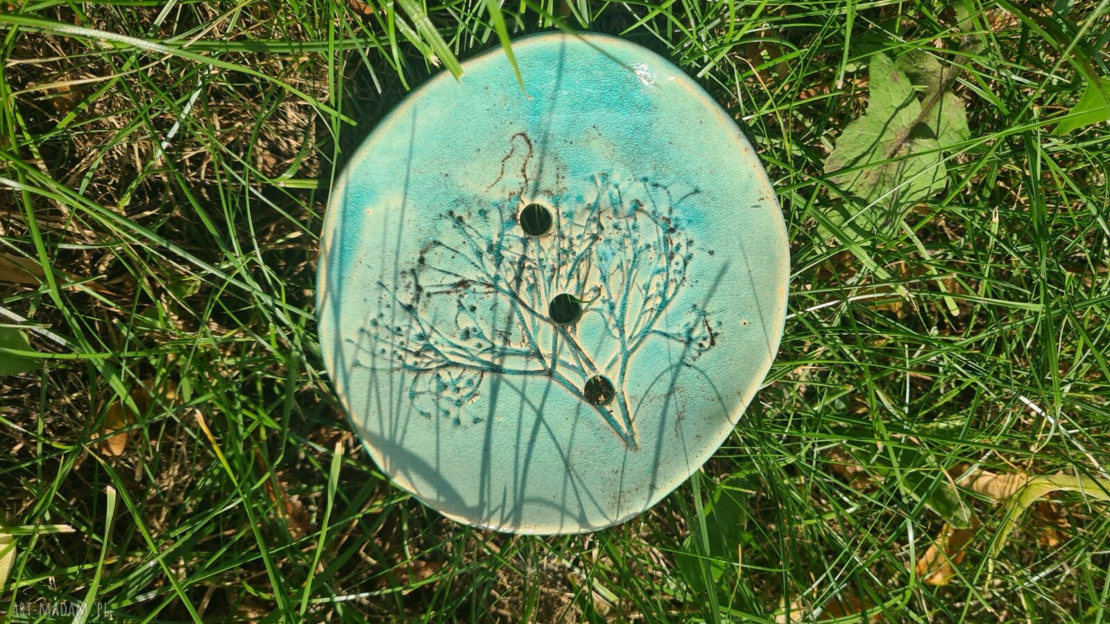 Mydelniczka ceramiczna turkusowa - Wolna Chwila
