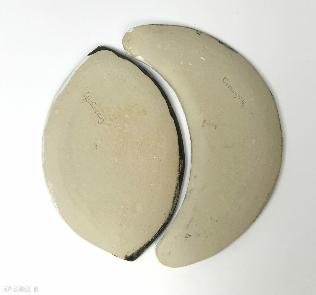 Ceramiczna mydelniczka i spodeczek z serii Luna