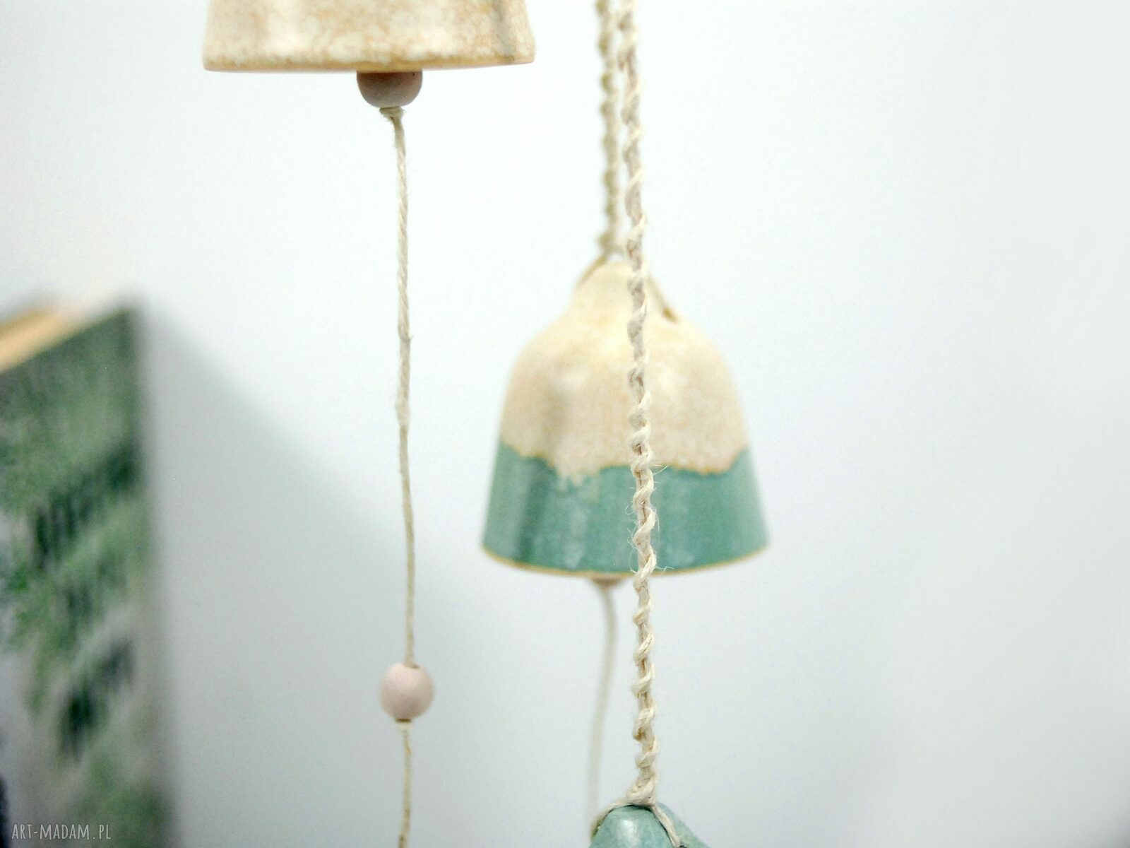 Ceramiczna ozdoba - łapacz wiatru i łapacz snu Hygge (boho)