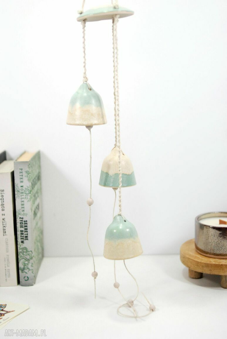 Ceramiczna ozdoba - łapacz wiatru i łapacz snu Hygge (boho)