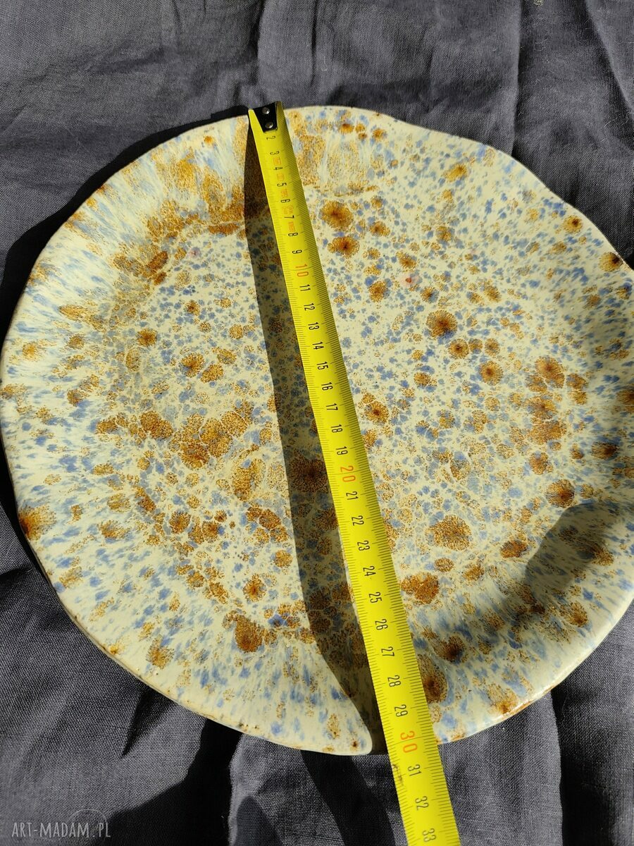 Patera ceramiczna na owoce Wolna Chwila - handmade talerz do serwowania