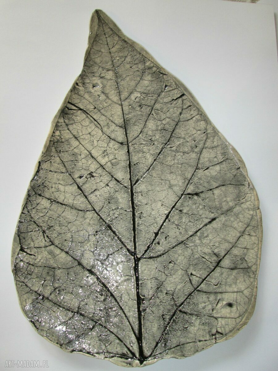 ceramiczna patera liść