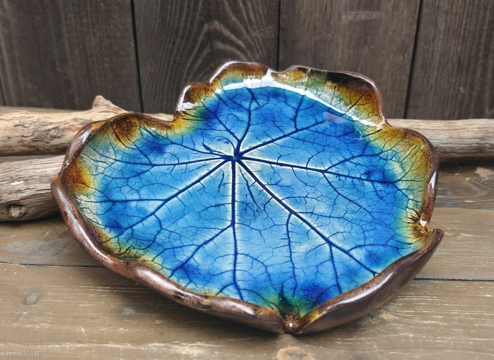 Ceramiczna patera - liść C887 (na prezent)