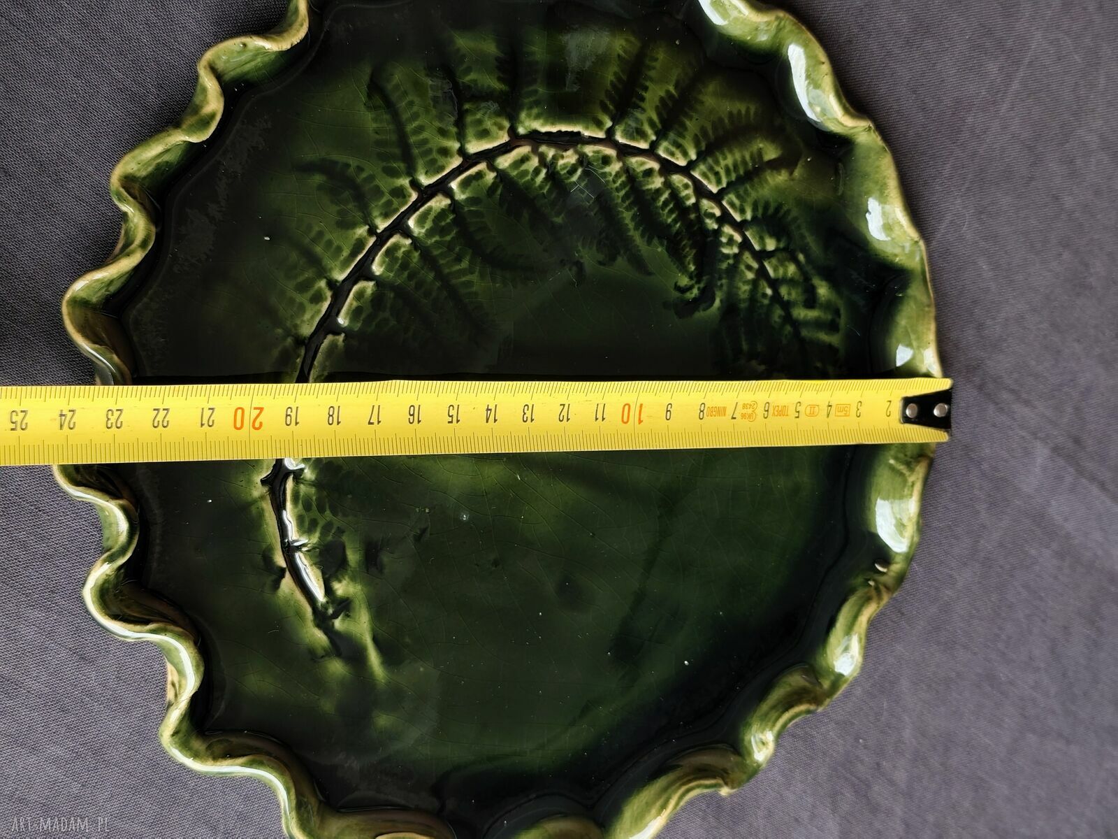 Patera ceramiczna na ciasteczka 25 cm - Wolna Chwila (handmade)