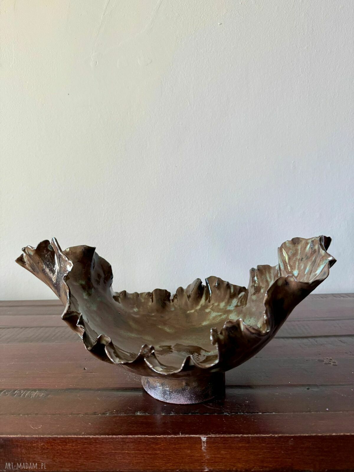 Patera ceramiczna handmade - miska na owoce i dekoracja wnętrza