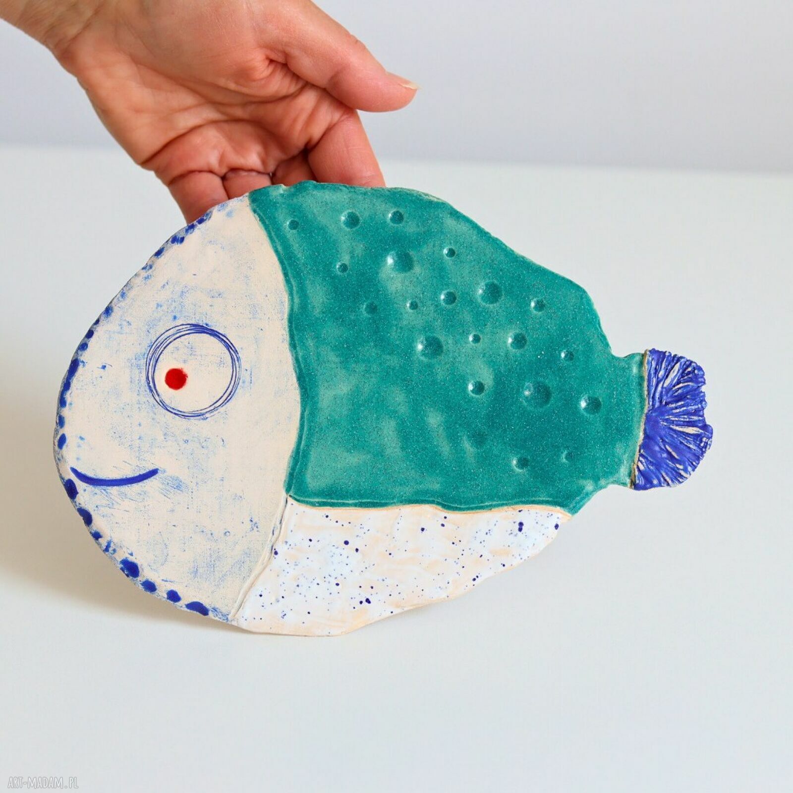 Ceramiczna ryba na ścianę