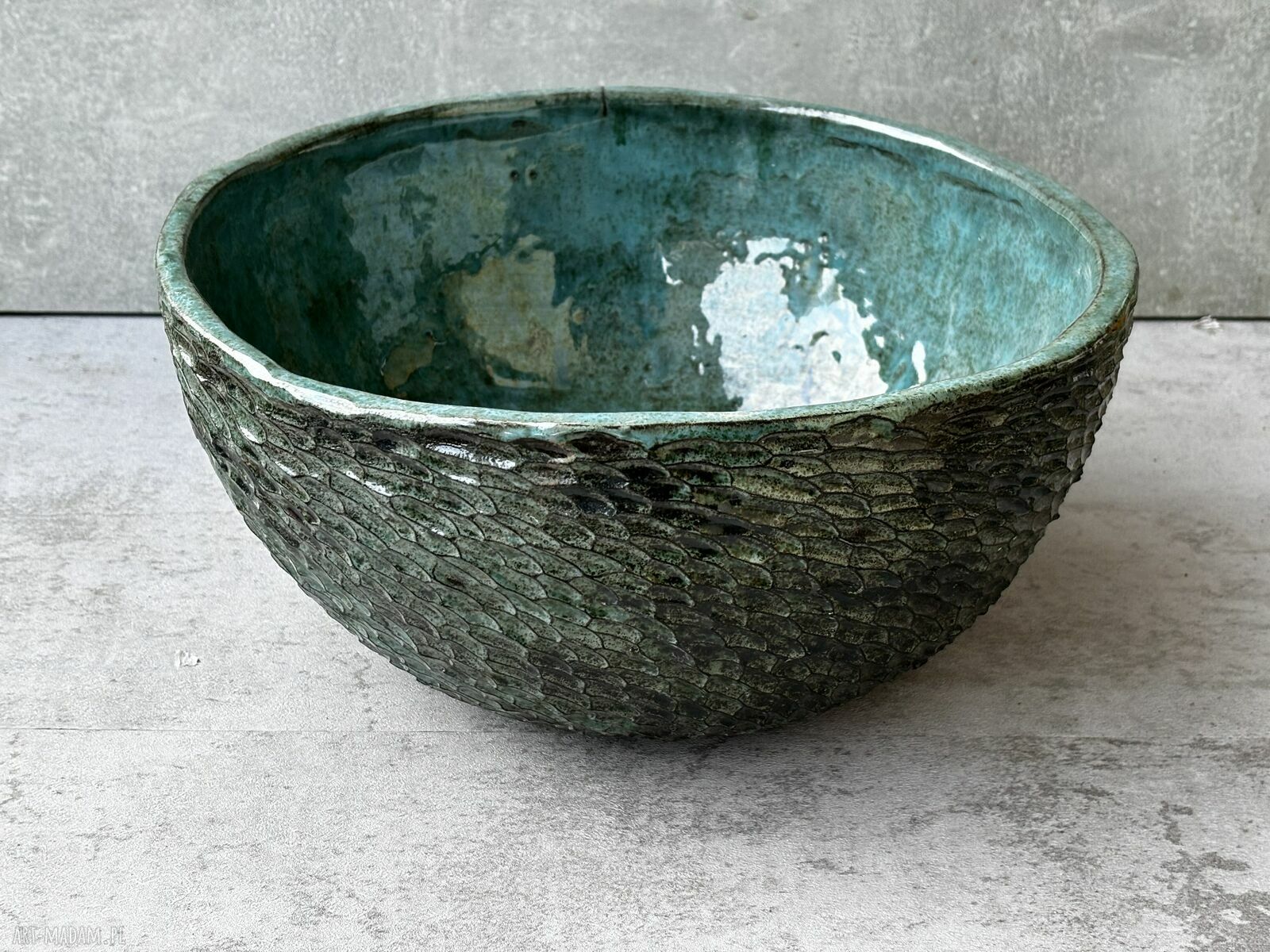 Umywalka ceramiczna Rybia Łuska - rękodzieło do Twojej łazienki