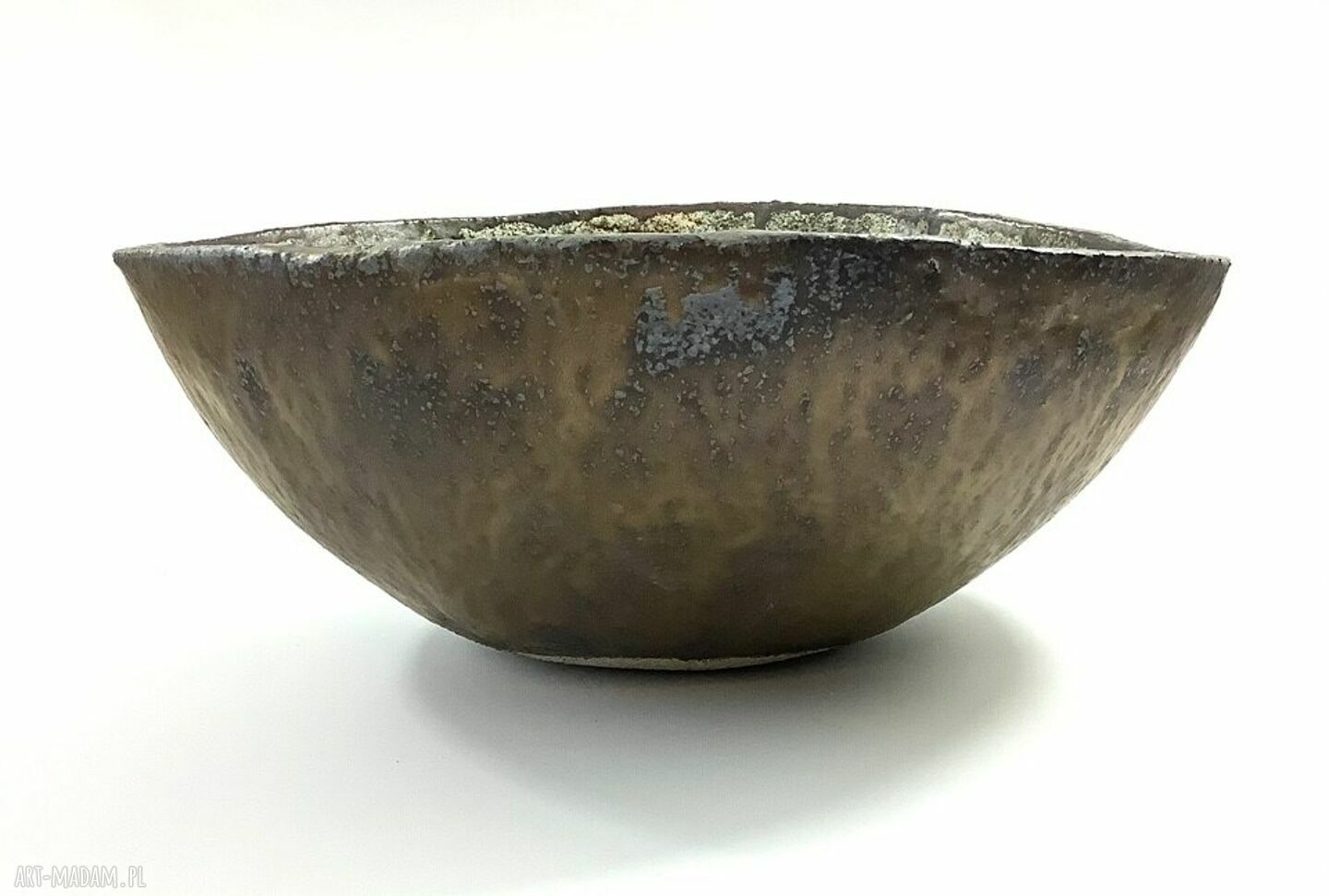 Ceramiczna umywalka nablatowa Przepiórka - ręcznie robiona