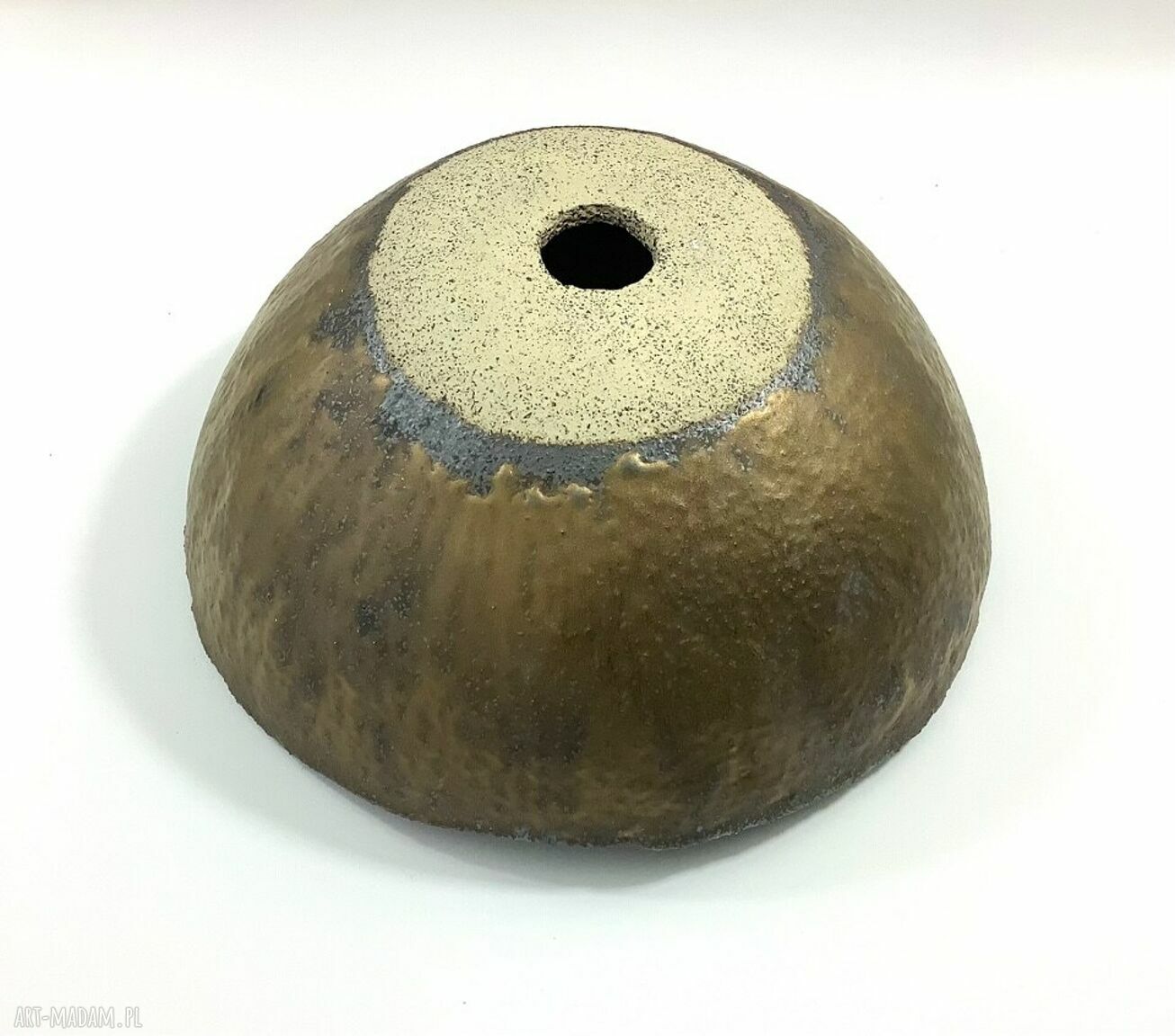 Ceramiczna umywalka nablatowa Przepiórka - ręcznie robiona