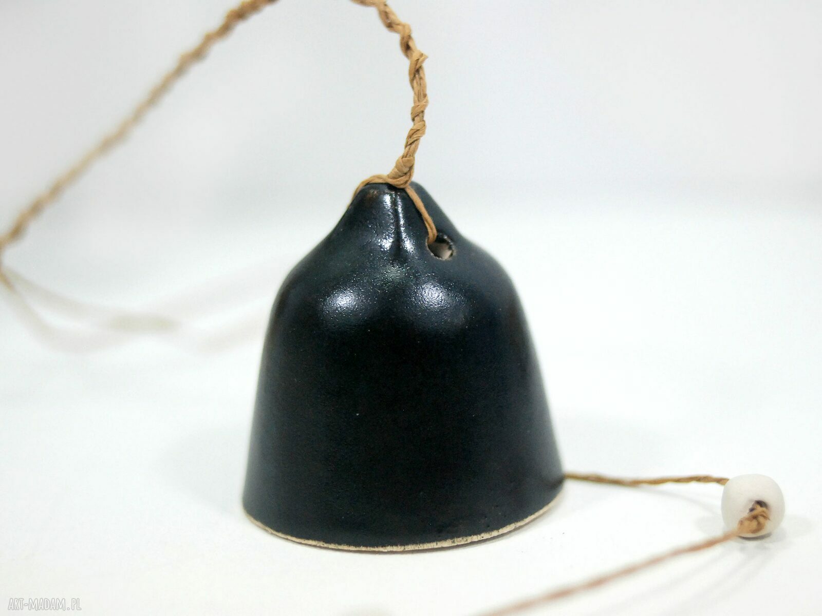Ceramiczne dzwonki choinkowe Noir - zestaw 3 szt.