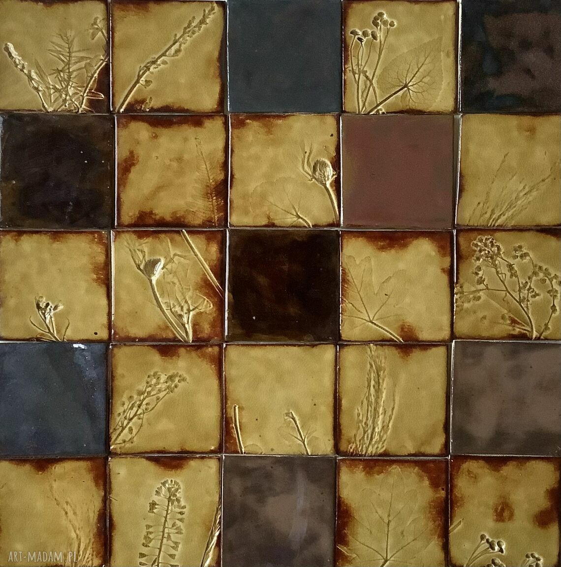 Ceramiczne kafelki „Honey honey” na ścianę