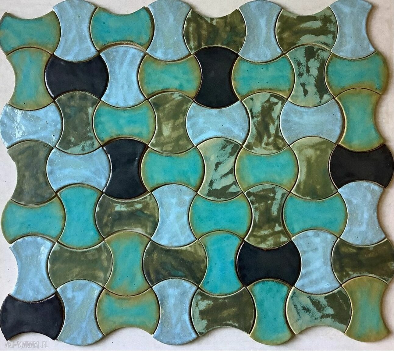 Kafle ceramiczne ręcznie robione "Gorseciki inaczej" - z szamotu