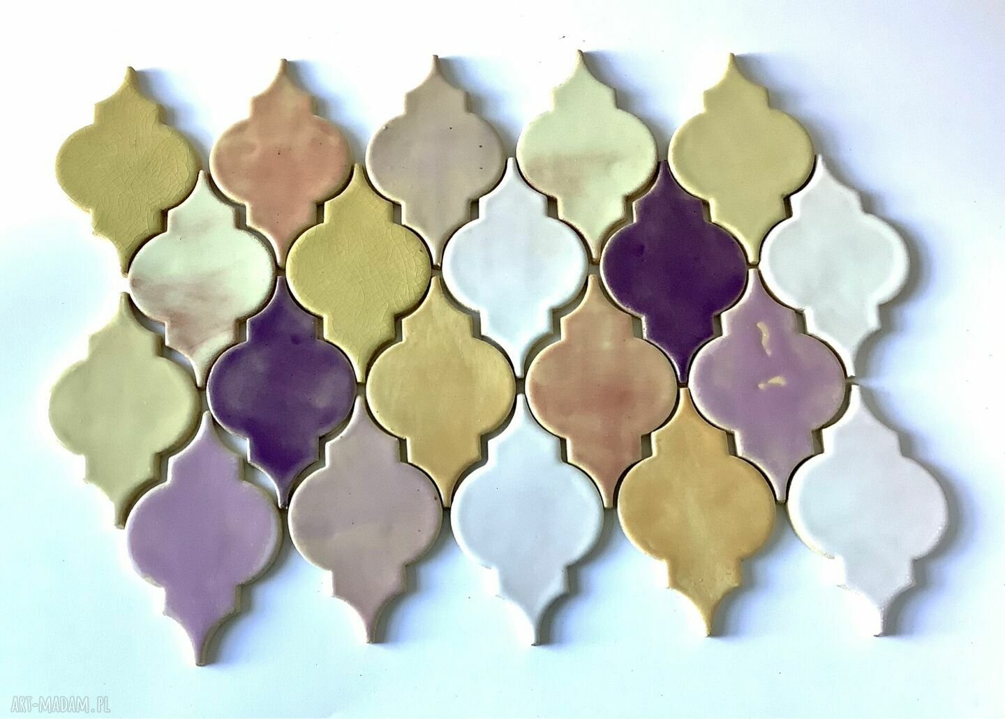 Kafle ceramiczne Arabesque - ręcznie robiony panel ścienny na ścianę