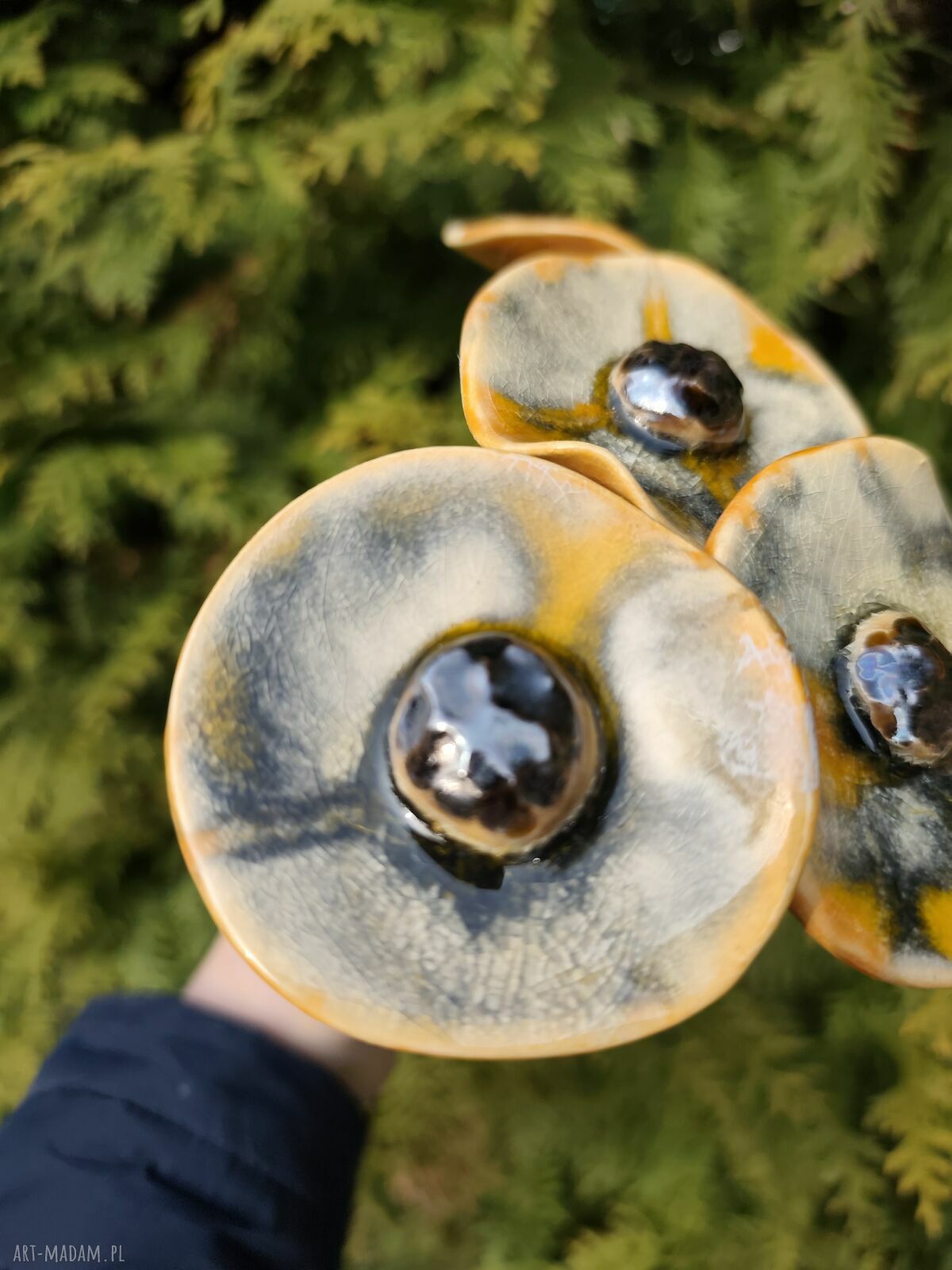 Kwiaty ceramiczne 5 szt - prezent dla niej