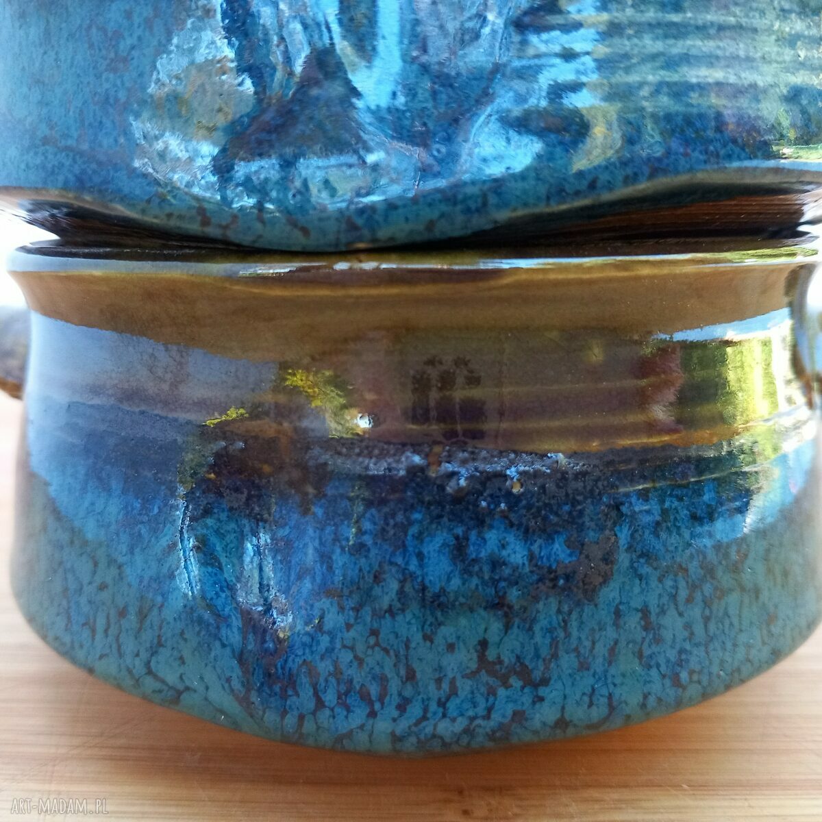 Żarko Akfamaryna - ręcznie robione ceramiczne miseczki do zapiekania