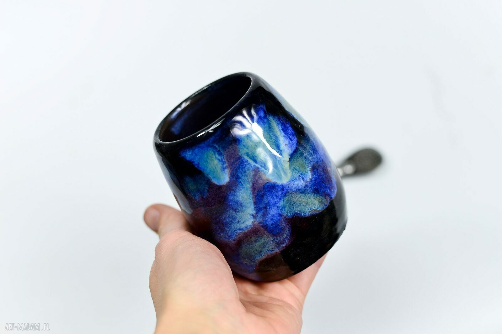 Ceramiczne matero Aztec Aurora do Yerba Mate 350 ml - handmade