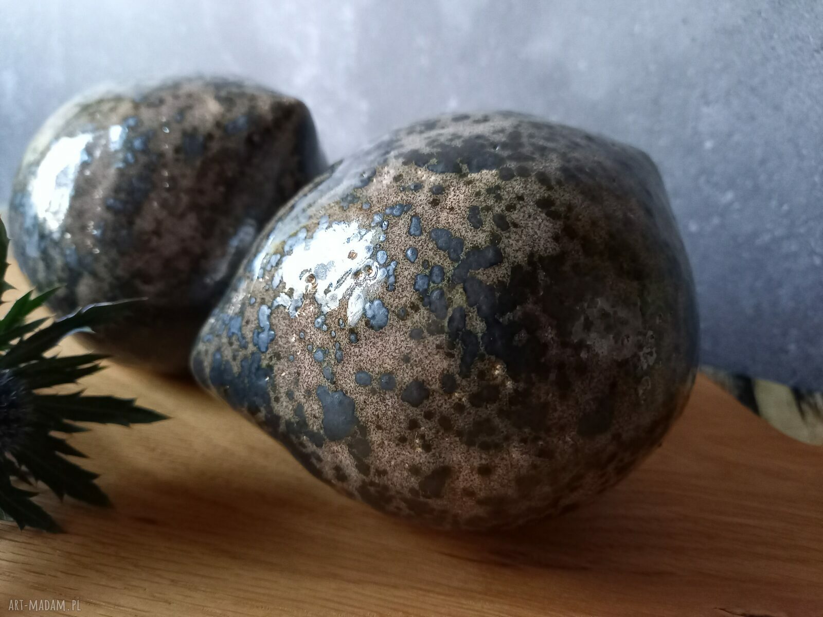 Ceramiczne ptaszki - ręcznie malowane dekoracje z gliny