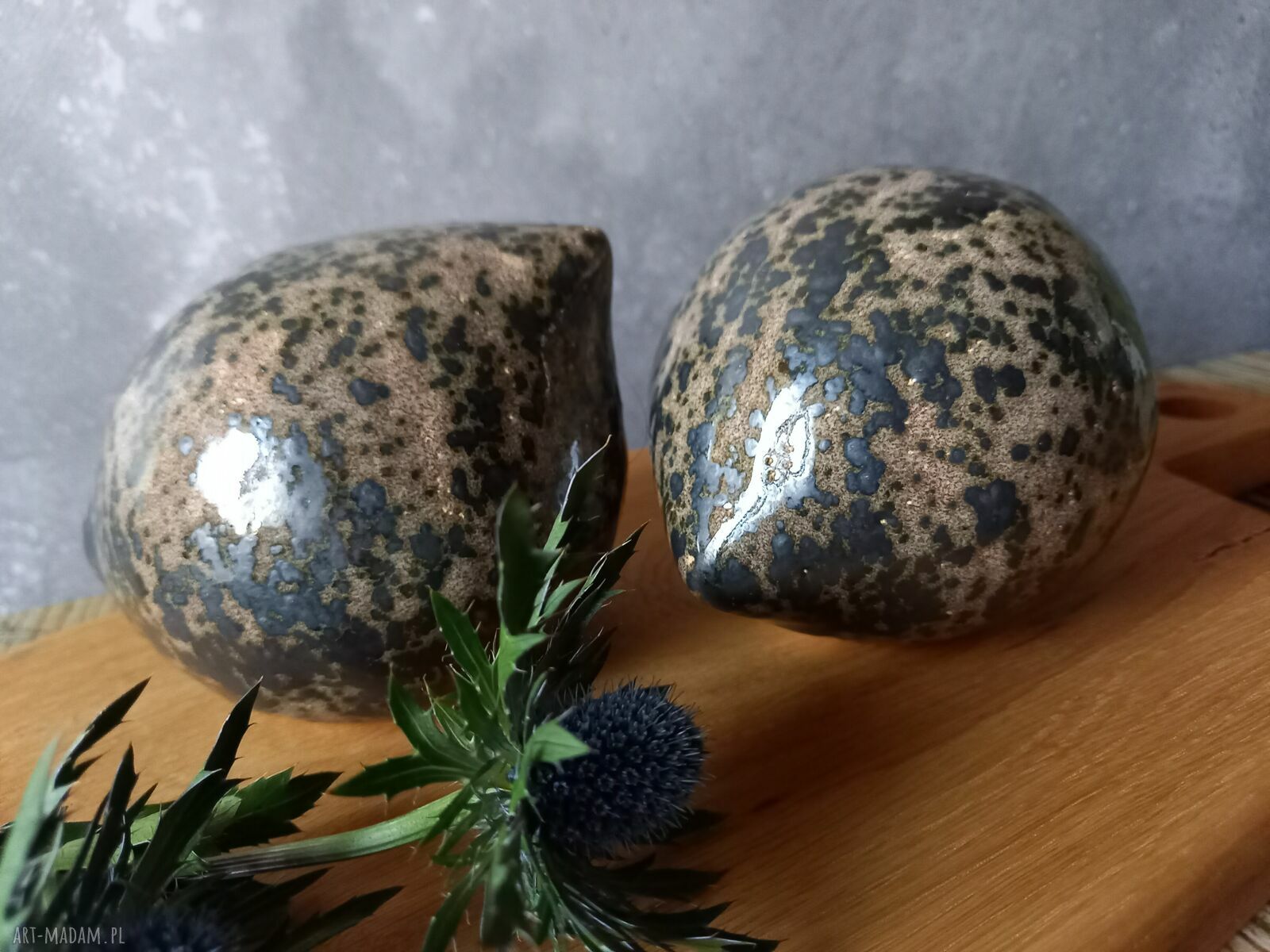 Ceramiczne ptaszki - ręcznie malowane dekoracje z gliny