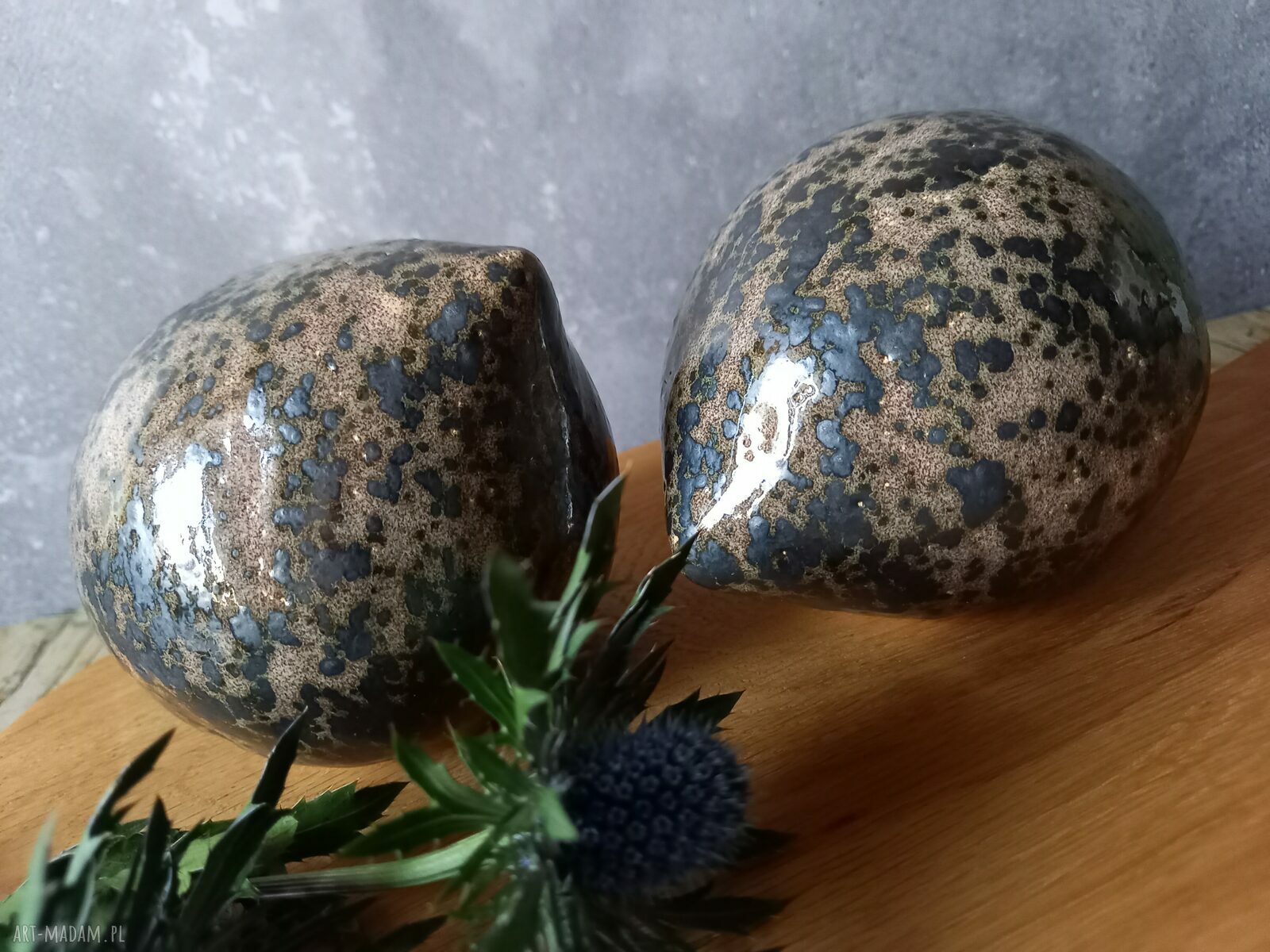 Ceramiczne ptaszki - ręcznie malowane dekoracje z gliny