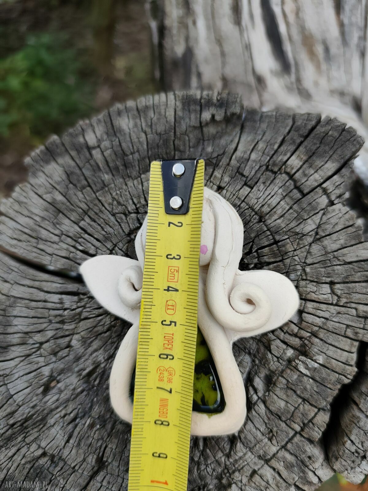 Aniołek ceramiczny Wolna Chwila - prezent na ślub, dekoracja do domu (ok. 7 cm)