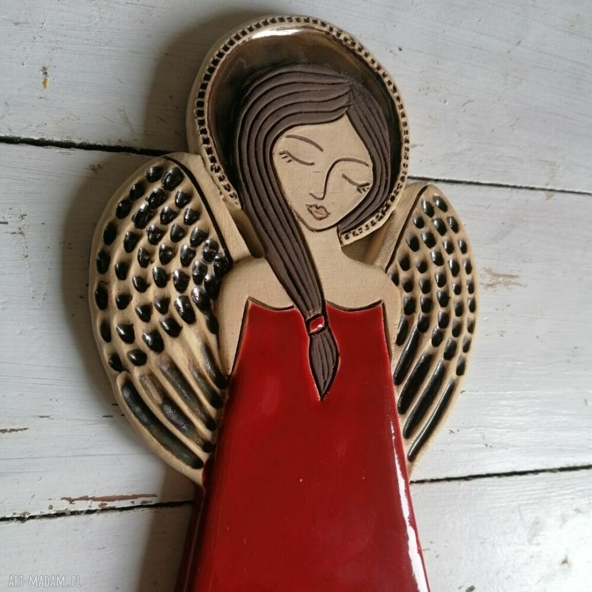 Anioł ceramiczny - Flamenco