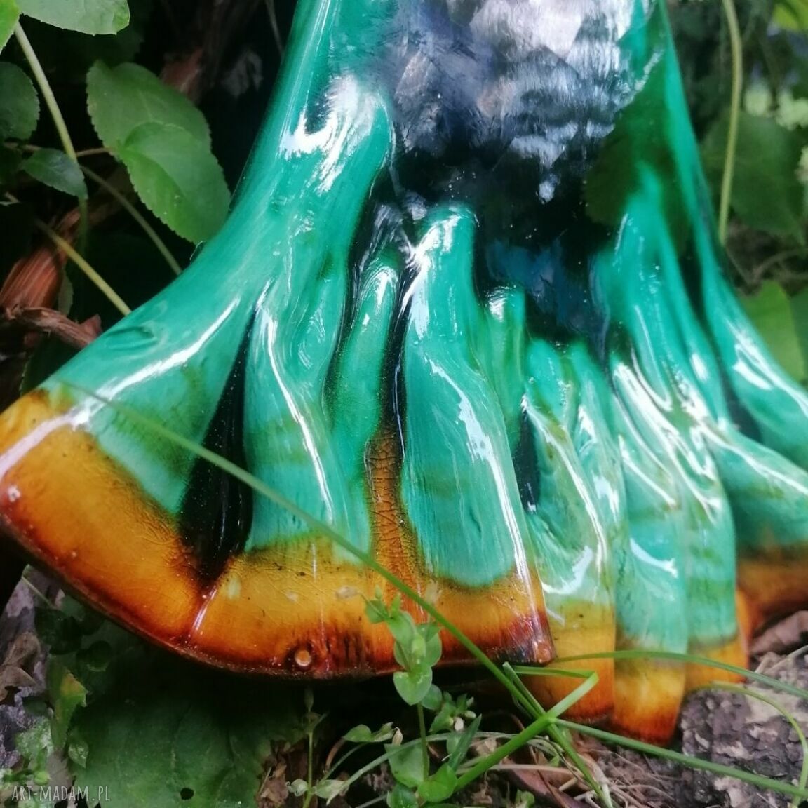 Anioł ceramiczny Ilovik z ornamentem - prezent z dedykacją na Komunię, Bierzmowanie i Ślub