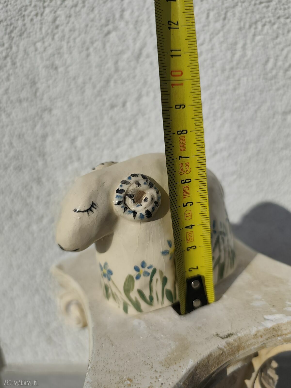 Baranek ceramiczny na Wielkanoc - rękodzieło Wolna Chwila