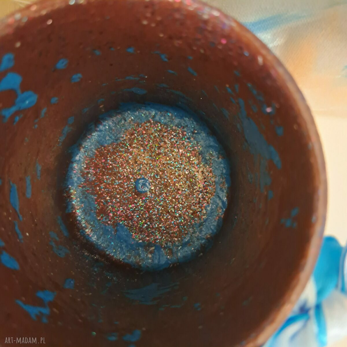 Ceramiczny kubek dekoracyjny na Mikołajki - Ilolawo handmade