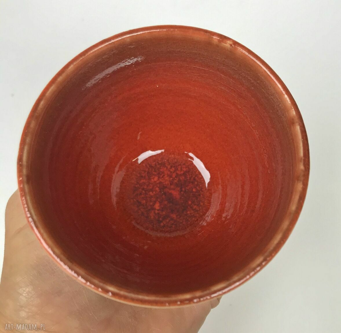 Ceramiczny komplet łazienkowy 'Kasztanka' - ręcznie robiony zestaw